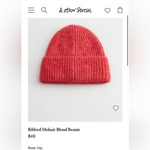 & Other Stories - Ribbed Mohair Blend Beanie